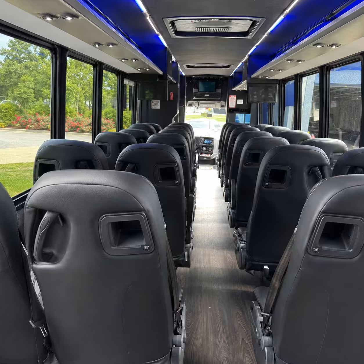 28 passenger minibus interior