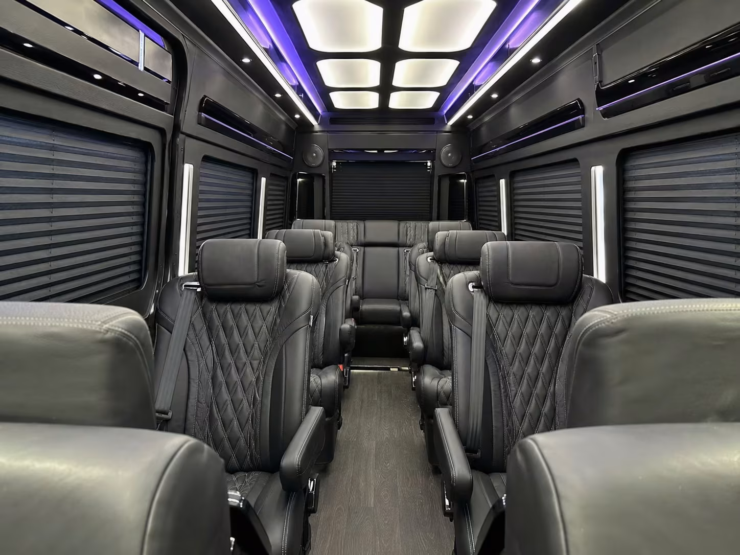 sprinter van with driver inside